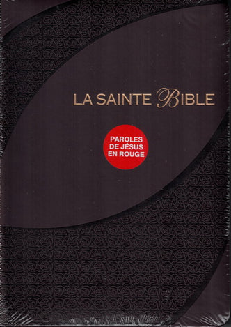 Bible Louis Segond 1910 - Moyen caractères bordeaux onglets et zipper main image 0