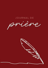 Load image into Gallery viewer, Journal de prière - Rouge cerise