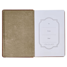 Charger l'image dans la galerie, Stand Firm Two-tone Brown Faux Leather Classic Journal - 1 Corinthians 16:13