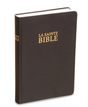 Charger l'image dans la galerie, Bible Darby - Similicuir noir, semirigide, tranche blanche