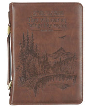 Load image into Gallery viewer, Bible Cover - LARGE - Brown, Faux Leather