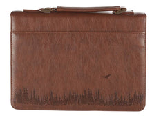 Load image into Gallery viewer, Bible Cover - LARGE - Brown, Faux Leather