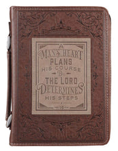Charger l'image dans la galerie, Bible Cover - X-LARGE - Brown, Faux Leather