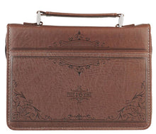 Charger l'image dans la galerie, Bible Cover - X-LARGE - Brown, Faux Leather