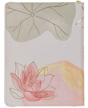 Load image into Gallery viewer, 2026 - 18 Month Planner, Pink Faux Leather with zipper