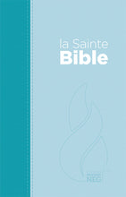Charger l'image dans la galerie, Bible NEG compacte Couverture souple toile duo bleu lagon et bleu ciel