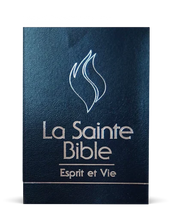 Charger l'image dans la galerie, Bible Segond 1910 - Esprit et Vie simili cuir bleu nuit, onglets, tranche argent, onglets