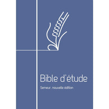 Load image into Gallery viewer, Sower Study Bible - Soft blue with zipper
