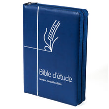 Load image into Gallery viewer, Sower Study Bible - Soft blue with zipper