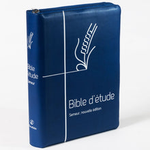 Load image into Gallery viewer, Sower Study Bible - Soft blue with zipper