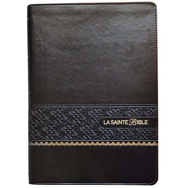 Louis Segond Bible Large Print Black Leatherette