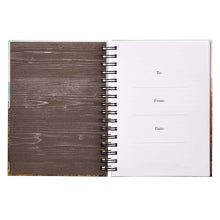 Load image into Gallery viewer, Be Strong and Courageous Wirebound Journal with Elastic Closure