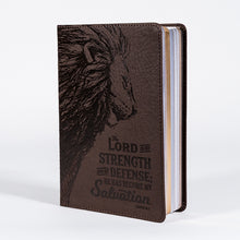 Charger l'image dans la galerie, My Strength & My Defense Brown Faux Leather Journal - Exodus 15:2