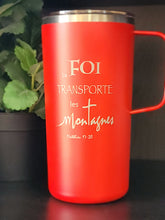 Charger l'image dans la galerie, Tasse de voyage - La foi transport les montagnes