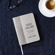 Load image into Gallery viewer, Jesus Calling - textured gray leathersoft