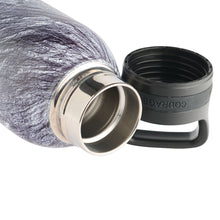 Charger l'image dans la galerie, Strong & Courageous black stone stainless steel water bottle - Joshua 1:9