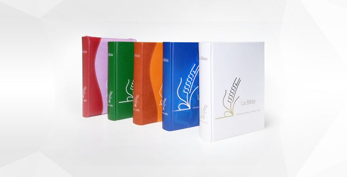 A colorful selection of Revised 2015 Sower Bibles