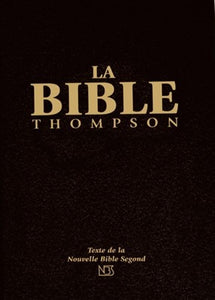Bible Thompson rigide noir onglets
