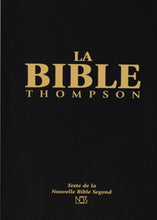 Charger l&#39;image dans la galerie, Bible d&#39;étude Thompson version NBS - Couverture souple noir avec tranche or et  onglets
