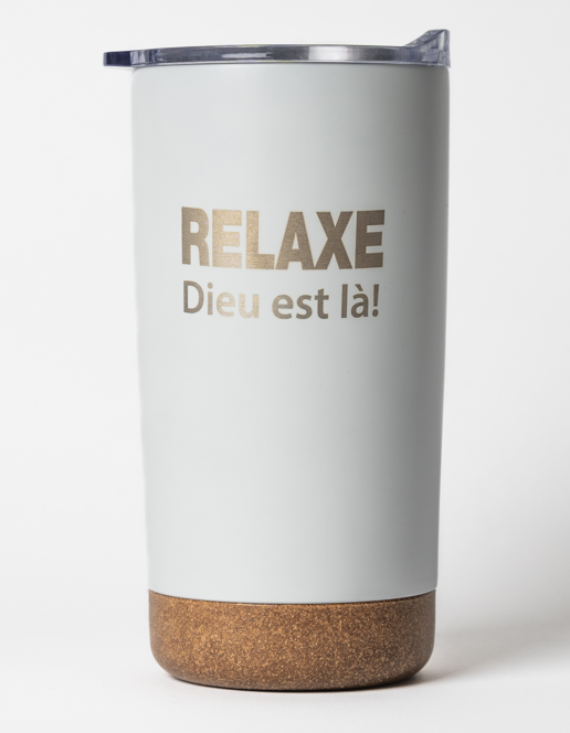 Travel cup - Relax God is here