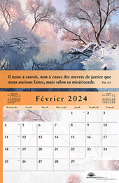 Calendrier 2024 avec versets bibliques, calendrier chrétien 2024,  calendrier de la foi 2024, encarts de planification imprimables 2024, A4 /  A5 / Lettre / Demi-format -  Canada