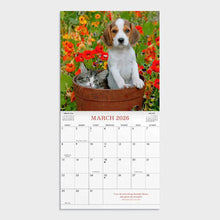 Load image into Gallery viewer, 2026 Large wall calendar - Whiskers &amp; Paws
