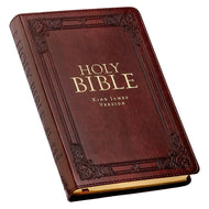 KJV Deluxe Gift Bible with Thumb Index - Burgundy Faux Leather