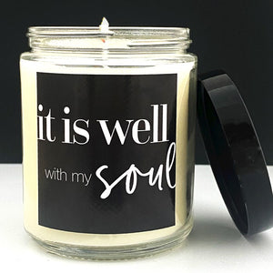 Candle - It Is Well (White Gardenia) 8oz