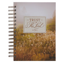 Load image into Gallery viewer, Trust in the LORD Field Grass Wirebound Journal - Proverbs 3:5
