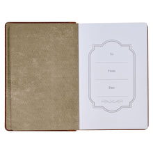 Charger l&#39;image dans la galerie, Stand Firm Two-tone Brown Faux Leather Classic Journal - 1 Corinthians 16:13
