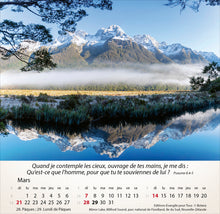 Charger l'image dans la galerie, Calendrier de bureau - Montagnes 2027
