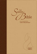 Bible Louis Segond Édition de Genève commentaires de John MacArthur - Souple marron & beige