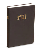 Bible Darby - Similicuir noir, semirigide, tranche blanche