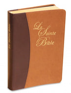 Bible Darby bicolore - Similicuir, deux tons bruns souple, tranche dorée