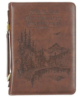 Bible Cover - X-LARGE - Brown, Faux Leather