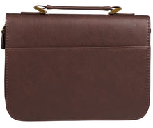Charger l&#39;image dans la galerie, Bible Cover - X-LARGE - Two-tone Toffee and Chocolate Brown, Faux Leather
