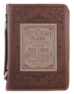 Bible Cover - X-LARGE - Brown, Faux Leather