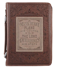 Charger l&#39;image dans la galerie, Bible Cover - MEDIUM -  Brown, Faux Leather
