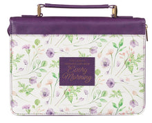 Charger l&#39;image dans la galerie, Bible Cover - MEDIUM - Purple Floral, Faux Leather

