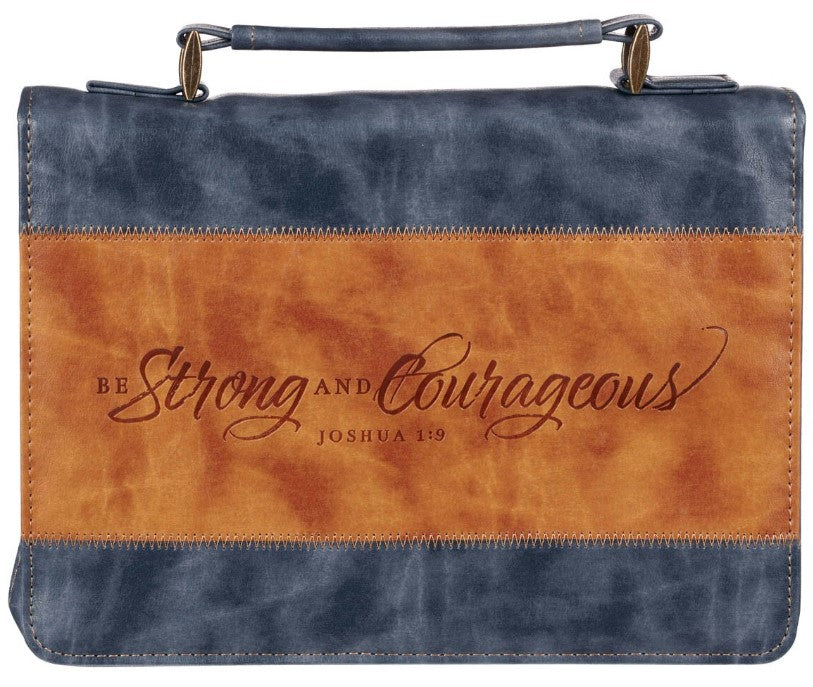 Bible Cover - MEDIUM - Butterscotch and Navy