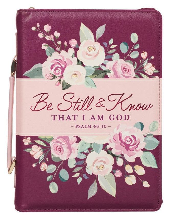 Bible Cover - MEDIUM - Pearlescent Plum, Faux Leather