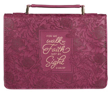 Charger l&#39;image dans la galerie, Bible Cover - LARGE - Ruby Red, Faux Leather
