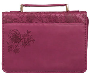Bible Cover - LARGE - Ruby Red, Faux Leather