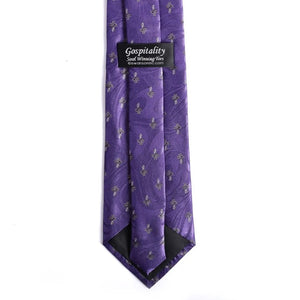 Tie Polyester – Purple Cross