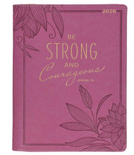 Charger l&#39;image dans la galerie, 2026 - 18 Month Planner, Pink Faux Leather, Zippered
