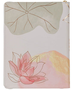 2026 - 18 Month Planner, Pink Faux Leather with zipper