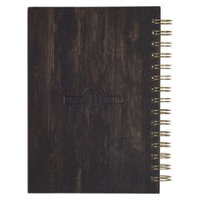 Load image into Gallery viewer, With God All Things are Possible Woodgrain Wirebound Journal - Matthew 19:26
