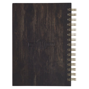 With God All Things are Possible Woodgrain Wirebound Journal - Matthew 19:26