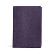 KJV Large Print Thinline Bible - Plum LeatherTouch