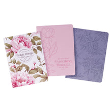 Charger l&#39;image dans la galerie, Noble Things Pink Floral Notebook Set
